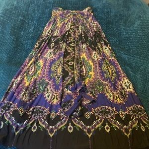 Boho strapless dress